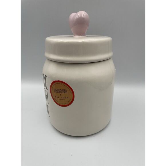 NEW 2025 Rae Dunn Peanuts “Made With Love” Snoopy Valentine's Day Canister Jar - Picture 8 of 10